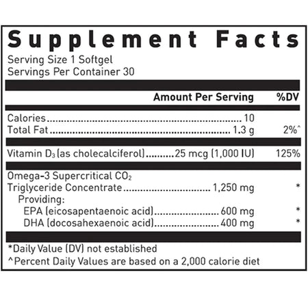 Quell Fish Oil EPA/DHA + D 60 softgels Douglas laboratories