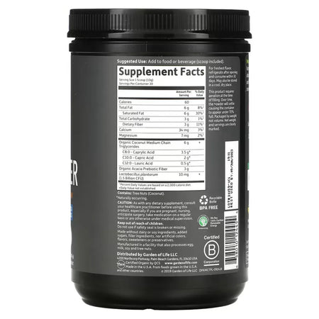 Dr. Formulated Keto Organic MCT Garden of life