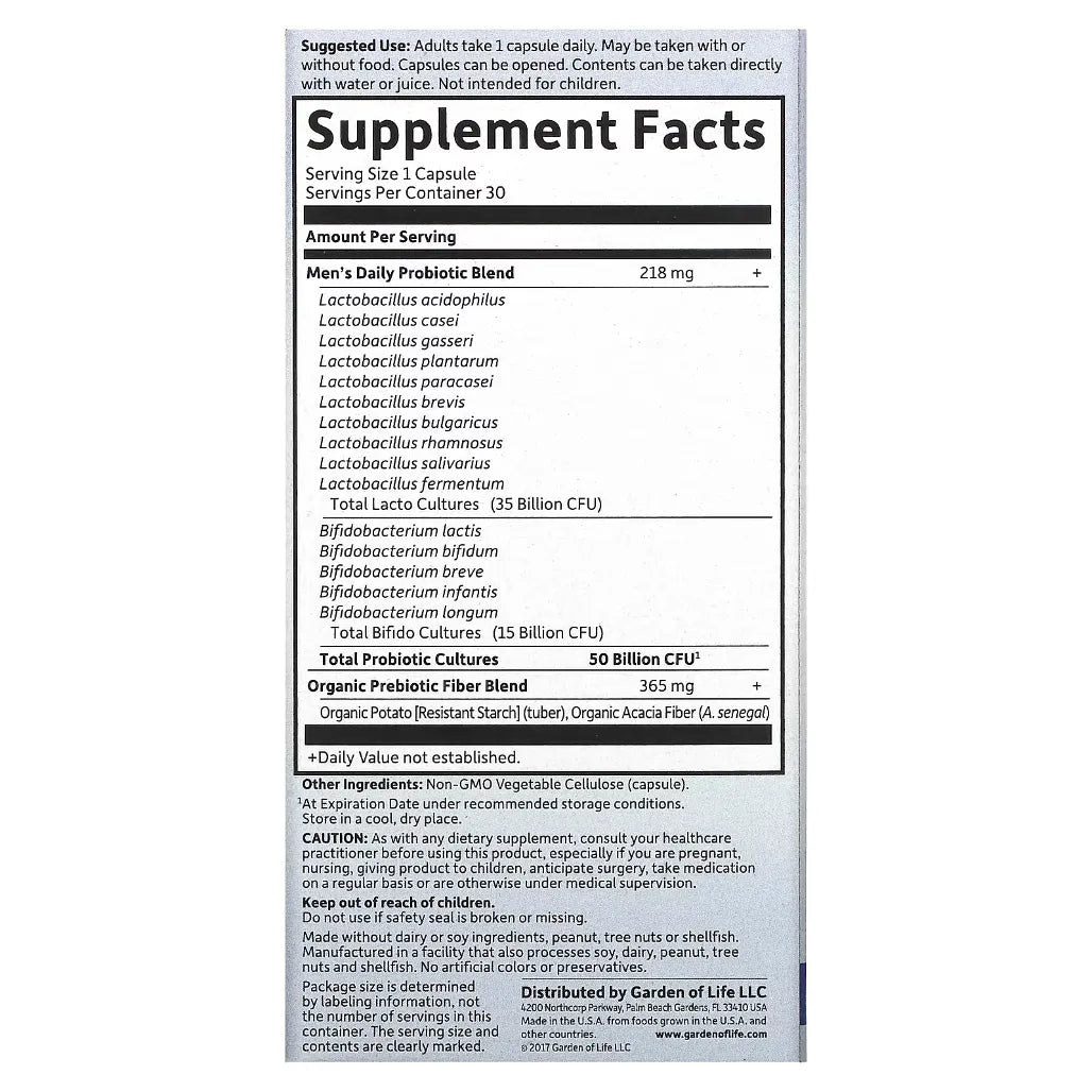 Dr. Formulated Once Daily Men Garden of life