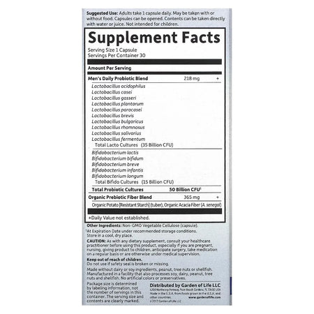 Dr. Formulated Once Daily Men Garden of life