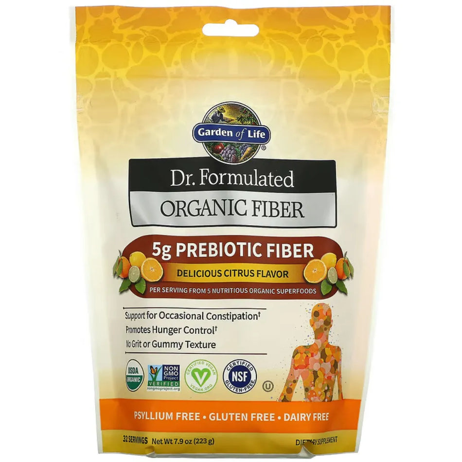 Dr. Formulated Organic Fiber Citr 7.9 oz Garden of life