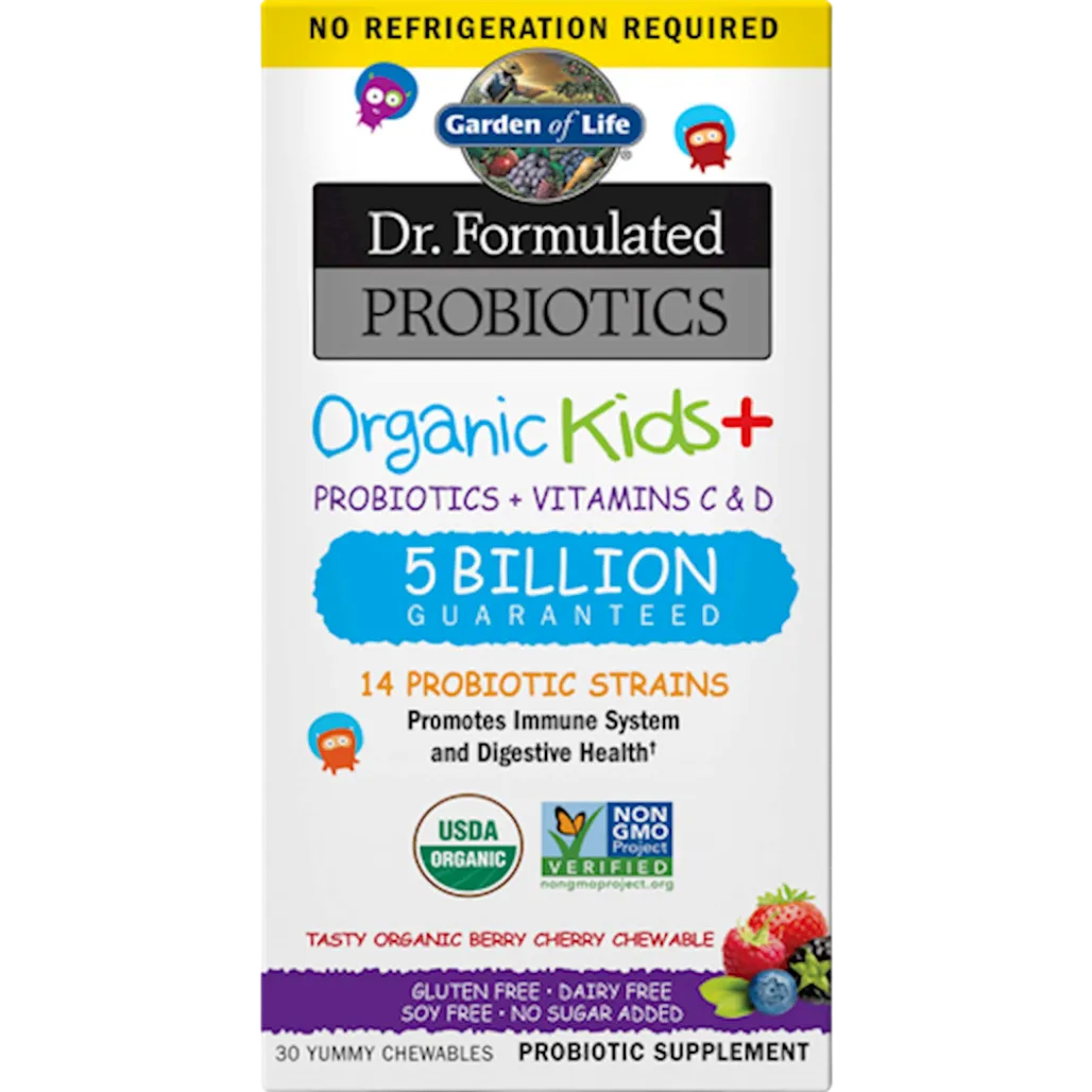 Dr. Formulated Probiotics Organic Kids+ Shelf-Stable Garden of Life