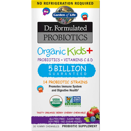 Dr. Formulated Probiotics Organic Kids+ Shelf-Stable Garden of Life