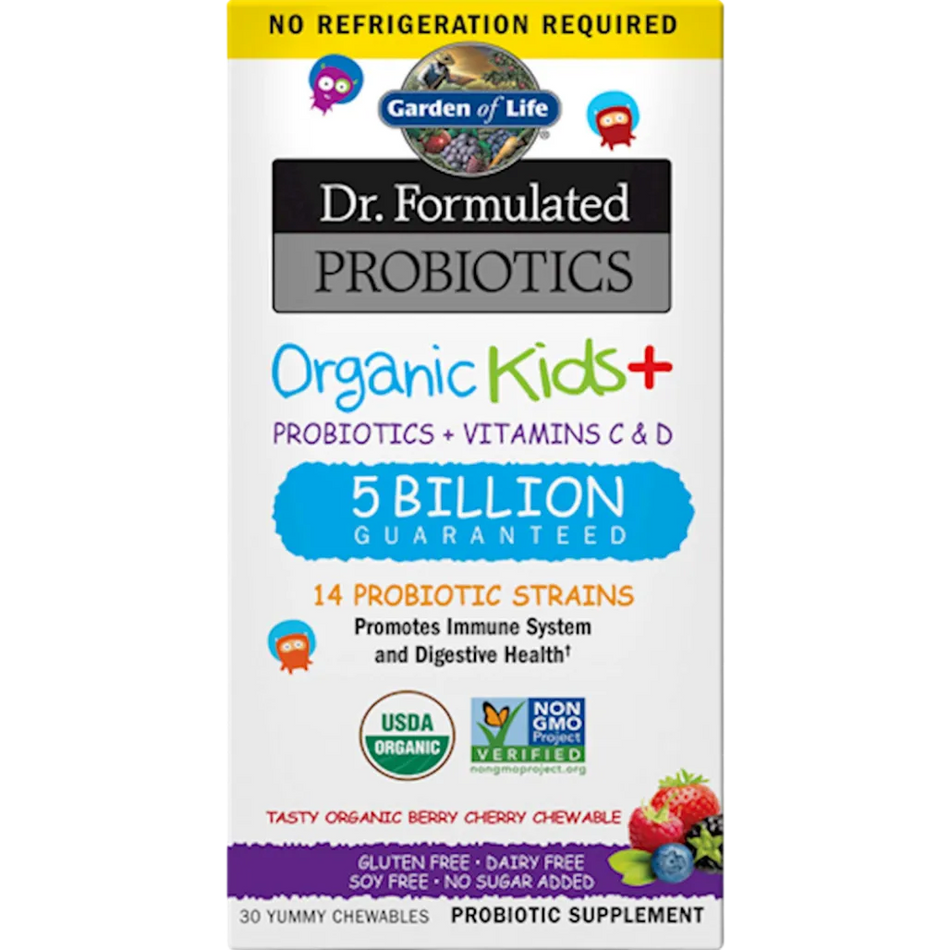 Dr. Formulated Probiotics Organic Kids+ Shelf-Stable Garden of Life