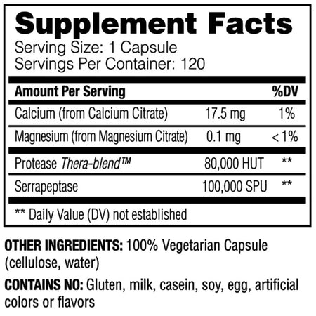 Serrapeptase Pro Enzyme Science