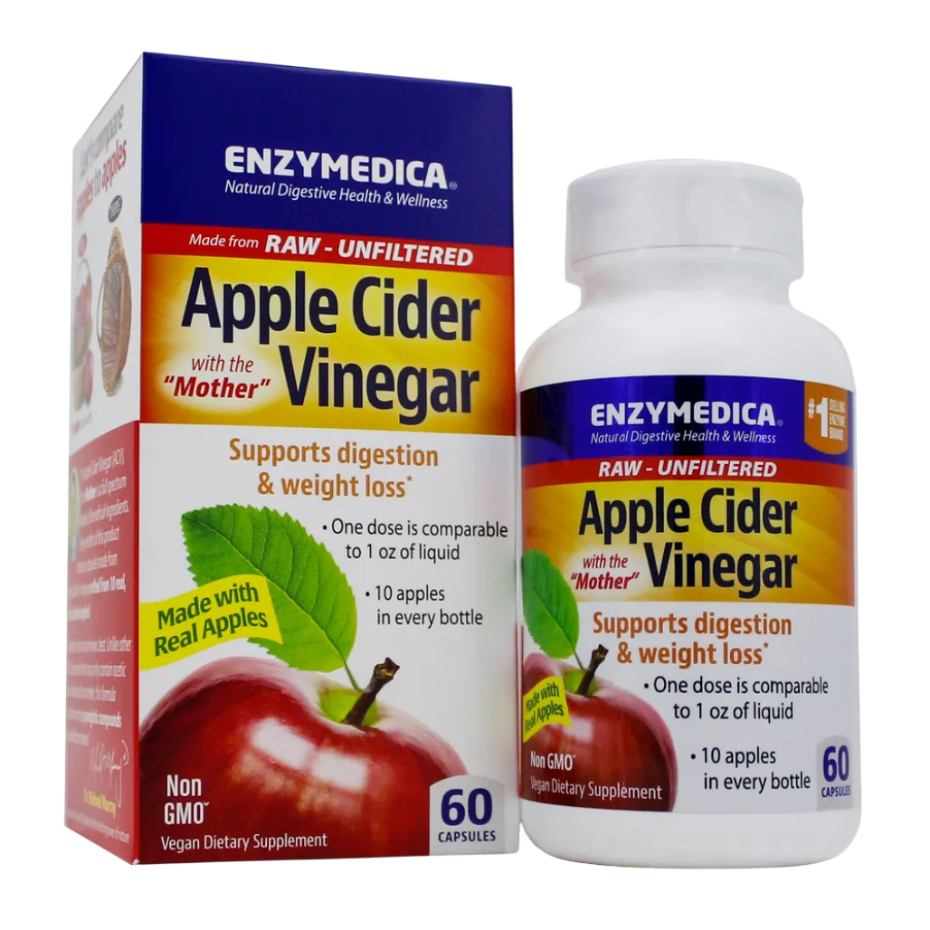 Apple Cider Vinegar Enzymedica 120 capsules