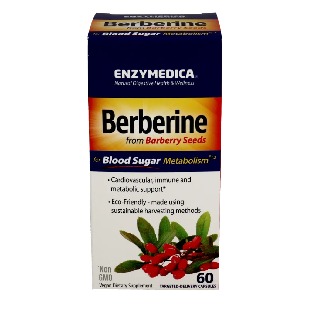 Enzymedica Berberine - 60 Capsules | Support Cardiovascular Health