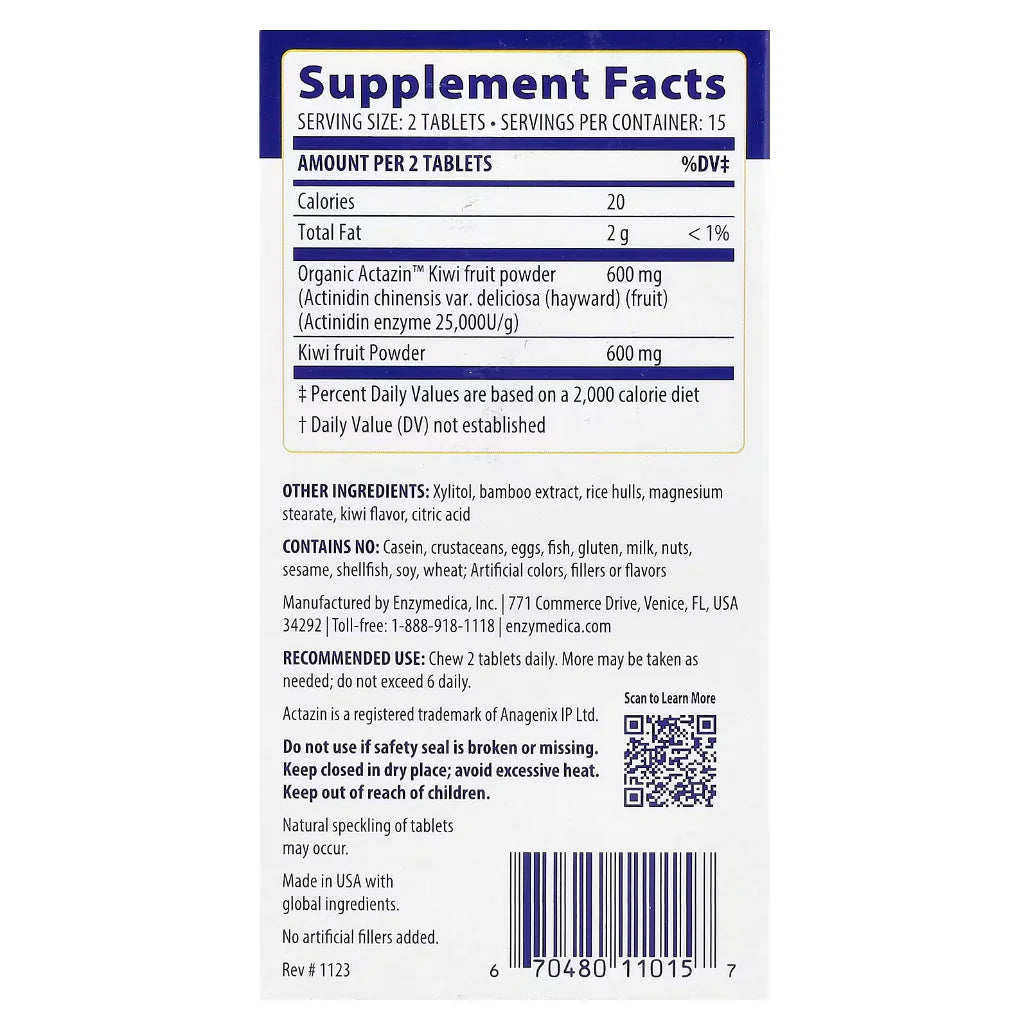 Kiwi Regularity Chewables Enzymedica