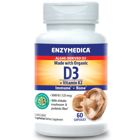 Organic Vitamin D3+K2 Enzymedica