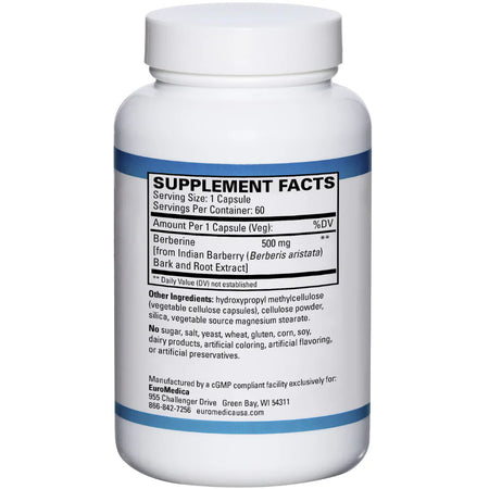 Berberine 500 mg Metabolic Support EuroMedica