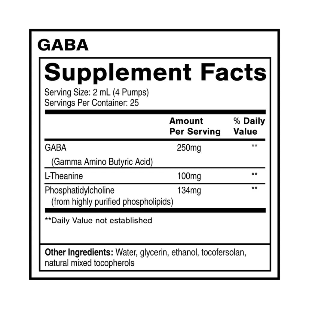 GABA L-Theanine Quicksilver Scientific