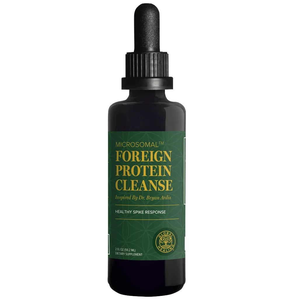 Global Healing Foreign Protein Cleanse 2oz Herbal Spike Protein Detox Liquid Supplement for Immune and Respiratory Support