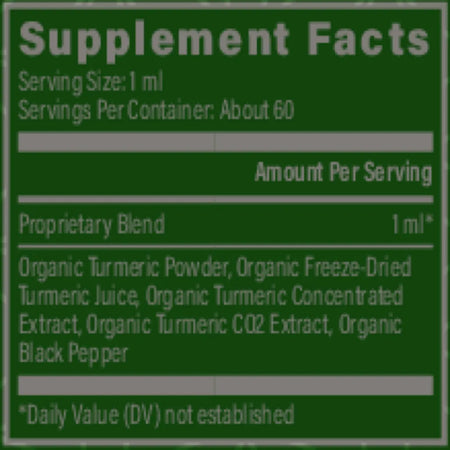 Global Healing Turmeric Raw Herbal Extract 2 oz liquid - 2 oz