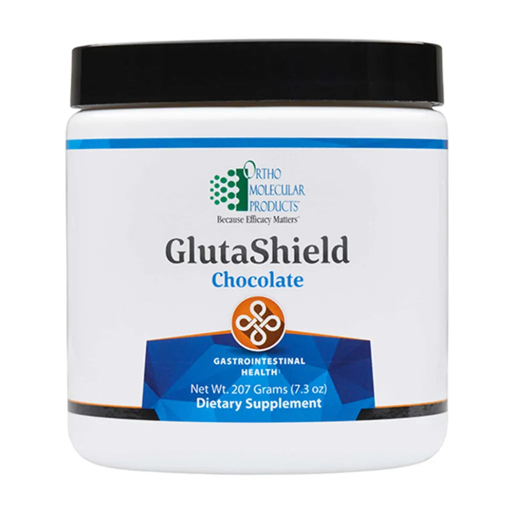 Ortho Molecular Gluta-Shield Chocolate antioxidant support shake for glutathione, immunity and wellness