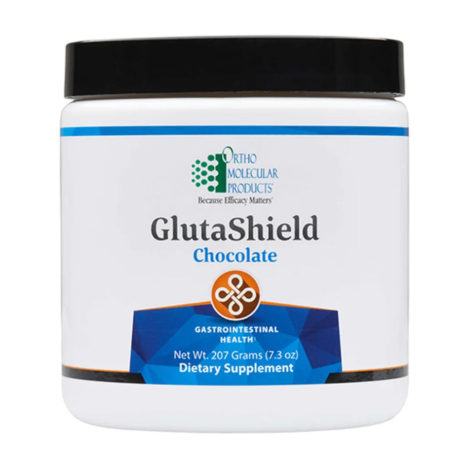 Ortho Molecular Gluta-Shield Chocolate antioxidant support shake for glutathione, immunity and wellness
