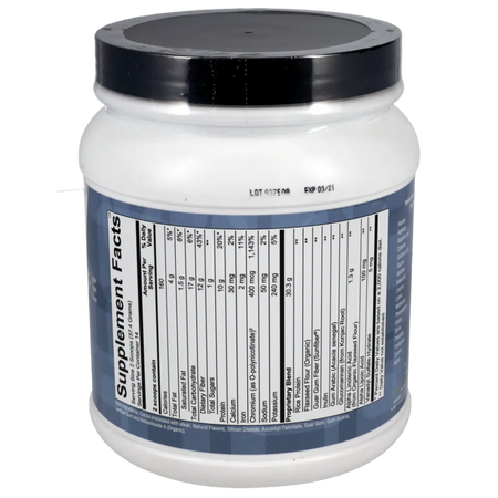 GlycemaCORE Chocolate ingredient panel with berberine, alpha-lipoic acid, chromium and GI support nutrients