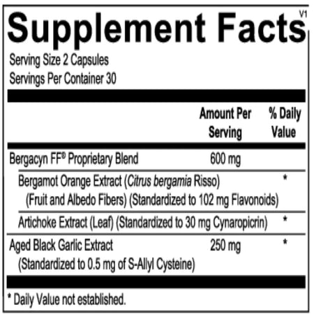 Ortho Molecular HepatoCORE ingredients list for liver health, fat metabolism and detox support