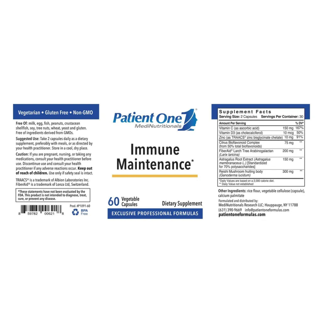 Immune Maintenance by Patient One