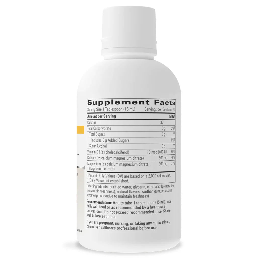 Integrative Therapeutics Liquid Calcium Magnesium 2:1 Orange 16 oz