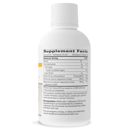 Integrative Therapeutics Liquid Calcium Magnesium 2:1 Orange 16 oz