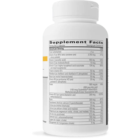 Integrative Therapeutics Multiplex 1 Without Iron 240 Caps supplement facts