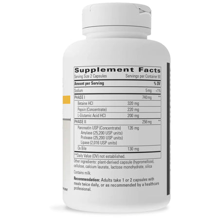 Integrative Therapeutics Panplex 2 Phase 180 caps supplement facts