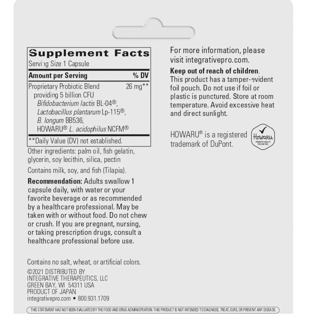 Buy Integrative Therapeutics Probiotic Pearls Advantage 60 Pearls