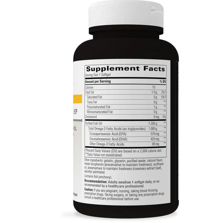 Integrative Therapeutics Pure Omega Ultra HP 90 softgels supplement facts