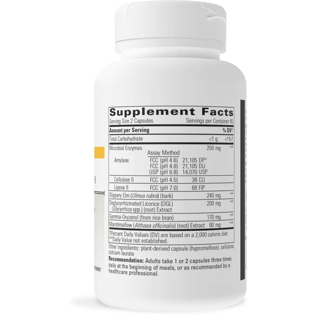 Integrative Therapeutics Similase Sensitive Stomach supplement ingredients