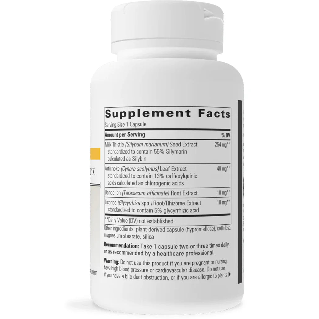 Integrative Therapeutics Super Milk Thistle X 120 Veg Capsules supplement facts