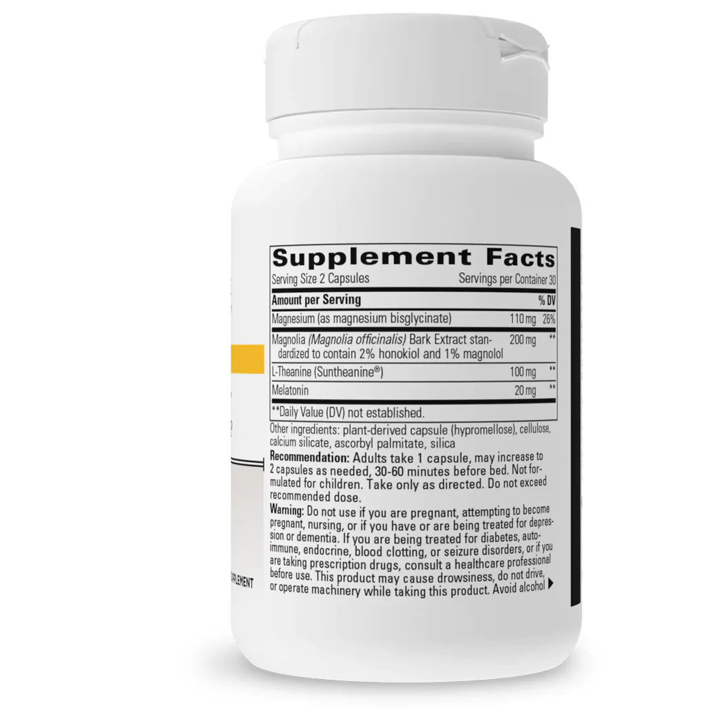 Integrative Therapeutics ProThrivers Wellness Sleep 60 vegcaps supplement facts