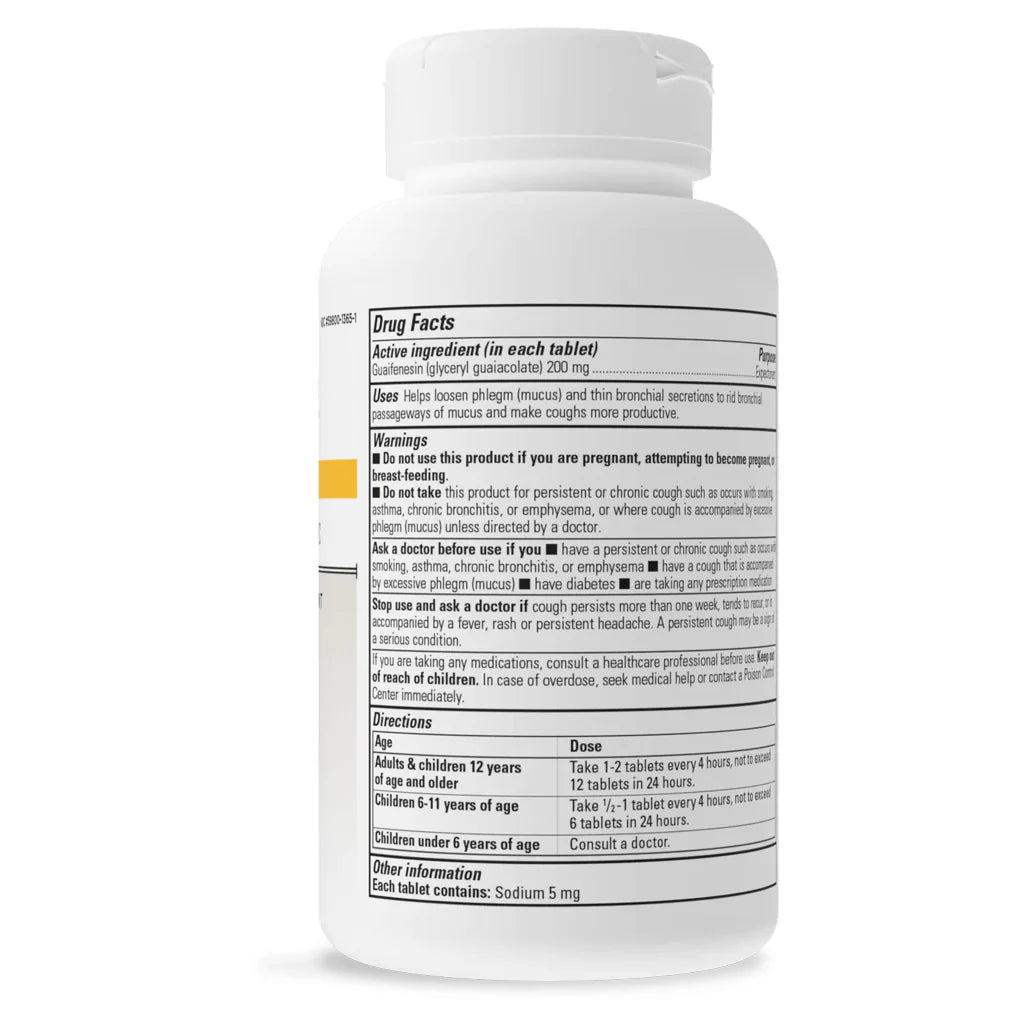 Integrative Therapeutics Muca Clear OTC 100 tabs supplement facts