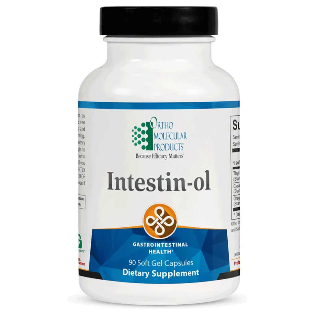 Ortho Molecular Intestin‑ol gut flora support and immune healthy microbial balance product bottle