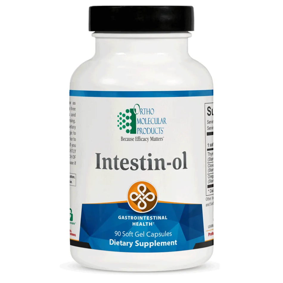 Ortho Molecular Intestin‑ol gut flora support and immune healthy microbial balance product bottle