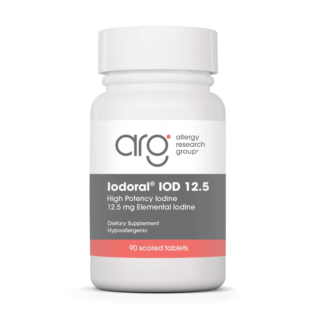 Iodoral 12.5 mg iodine and iodide tablets for thyroid function, energy, and wellness