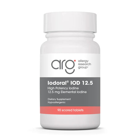 Iodoral 12.5 mg iodine and iodide tablets for thyroid function, energy, and wellness