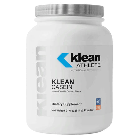 Klean Casein Protein Natural Vanilla Custard Flavor Slow Digesting Micellar Casein Powder for Muscle Recovery