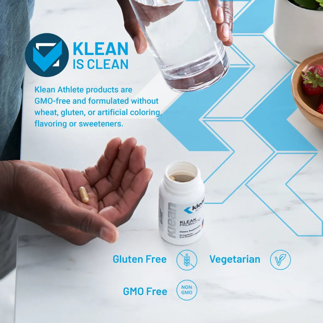 Klean Probiotic Vegetarian Probiotic Capsules Supporting Digestive System Health Nutrient Absorption and Immune Function