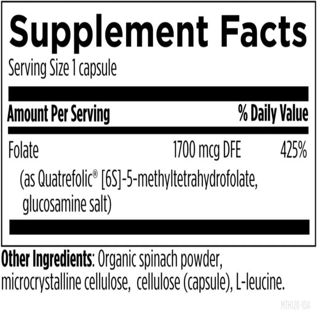 L-5-MTHF 1,700 mcg DFE (1 mg) by Designs for Health