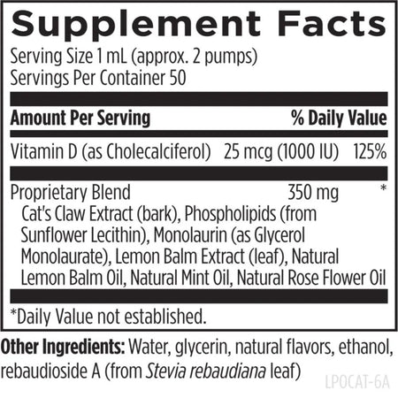 Liposomal Cat's Claw Synergy by &nbsp;Designs for Health