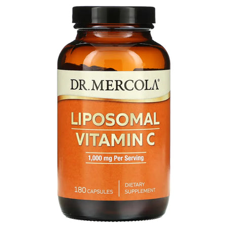  Dr. Mercola Liposomal Vitamin C, 1000 mg Per Serving, Dietary Supplement  of 180 Capsules