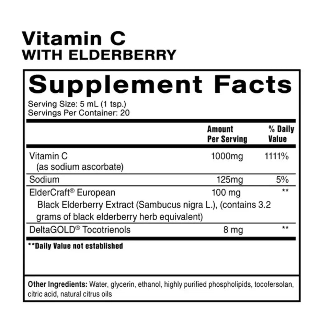 Liposomal Vitamin C+ Elderberry Quicksilver Scientific