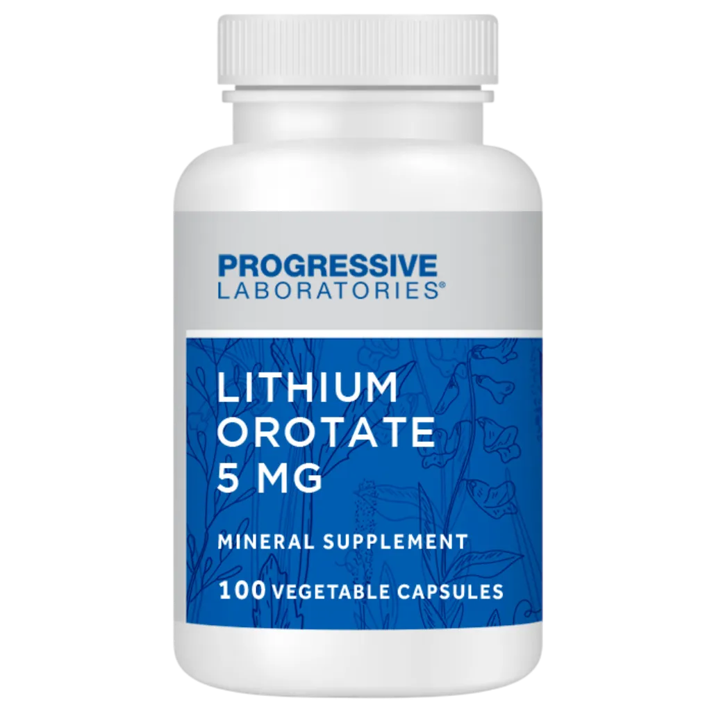 Lithium Orotate 5mg Progressive Labs
