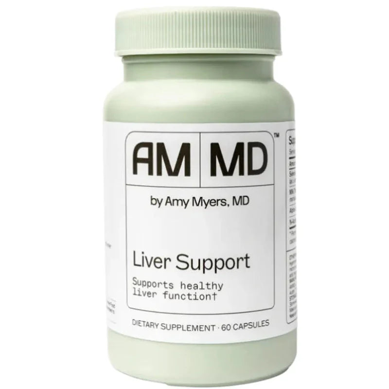 AM MD Liver Support by Amy Myers MD dietary supplement for healthy liver function, 60 capsules bottle