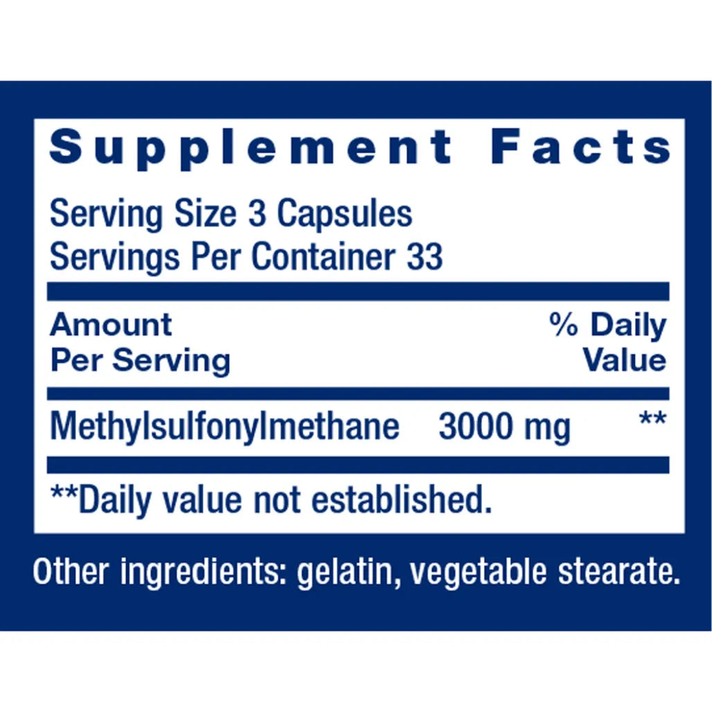 MSM 1000mg by life extension