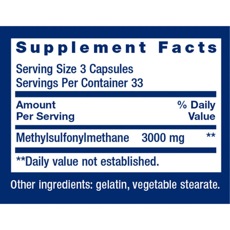 MSM 1000mg by life extension