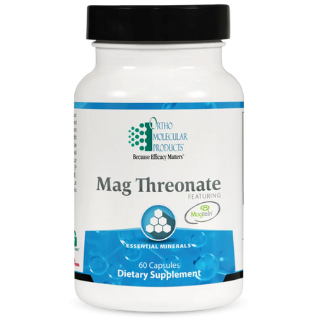 Ortho Molecular Products Mag Threonate magnesium L‑threonate supplement for cognitive health, memory, focus, and sleep support