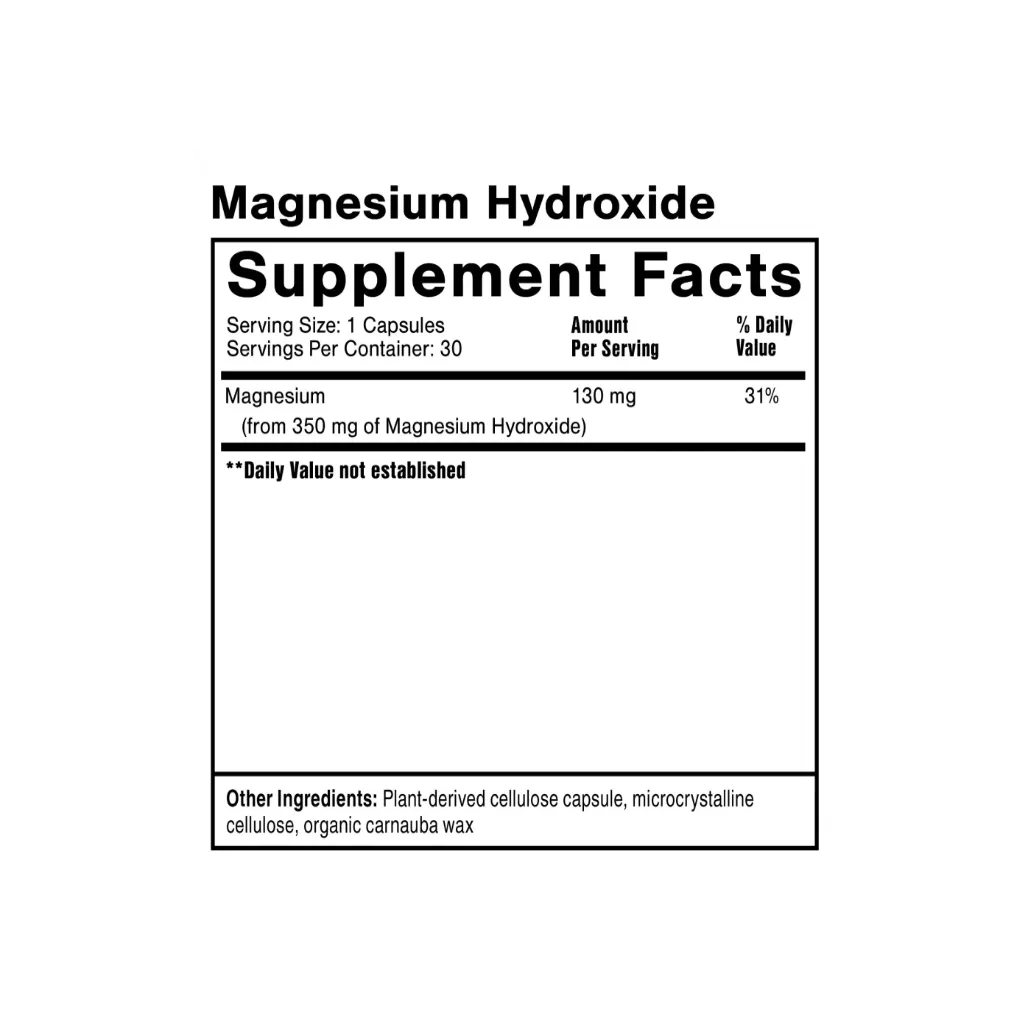 Magnesium Hydroxide Quicksilver Scientific