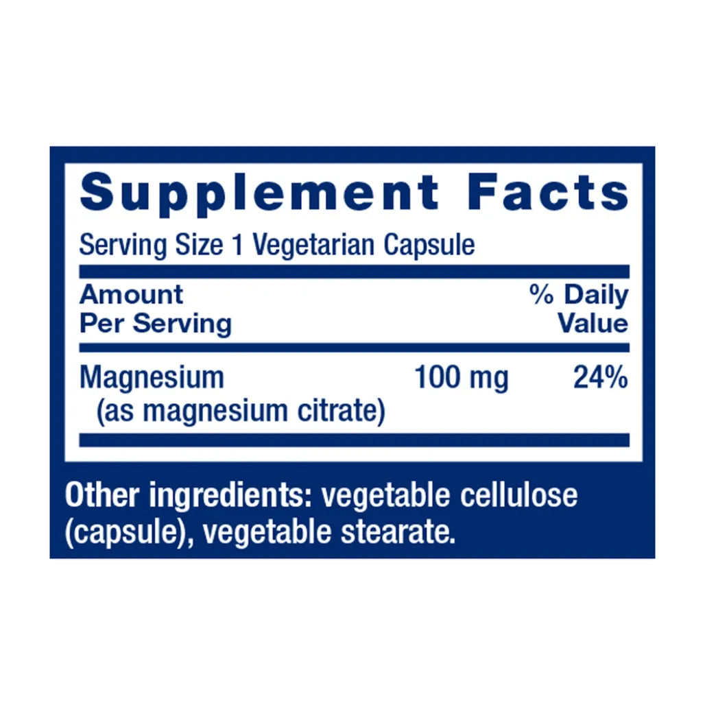 Magnesium (Citrate) By Life Extension ingredients