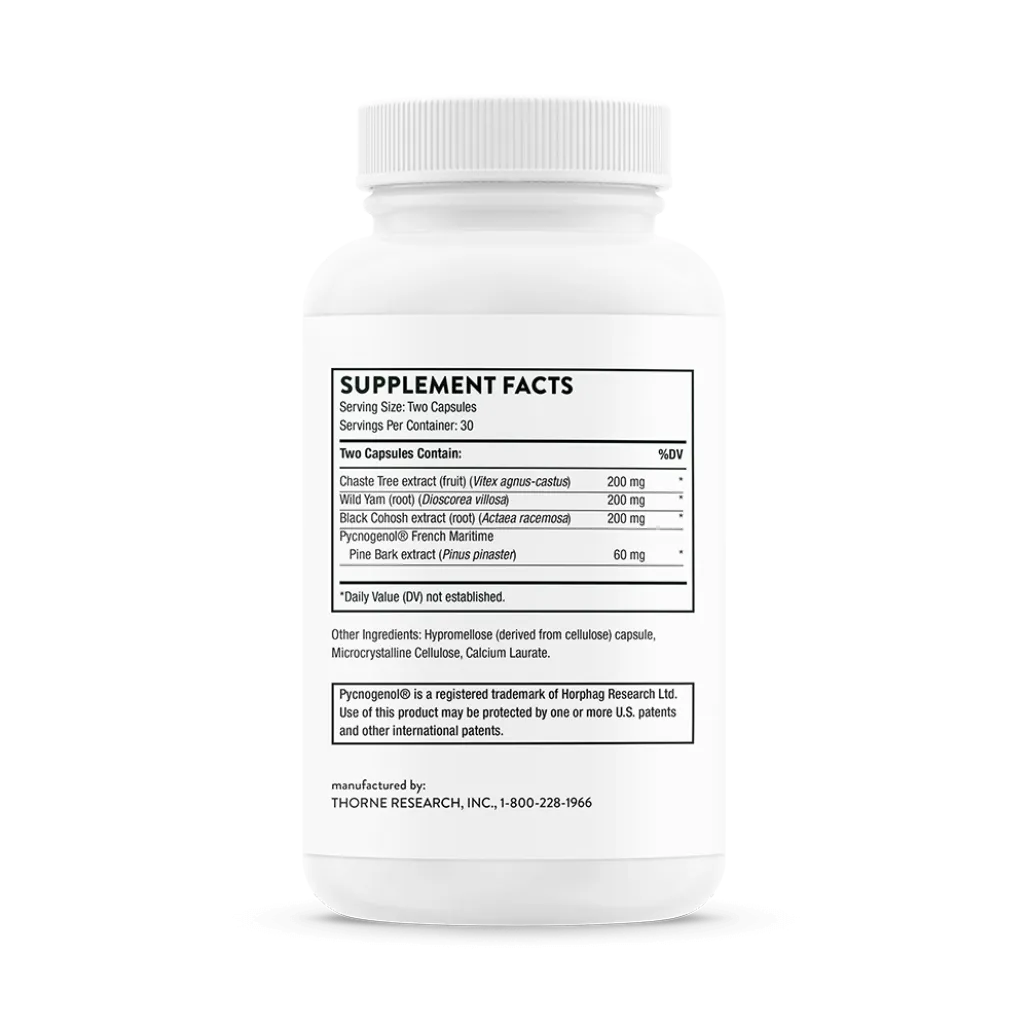 Thorne Meta-Balance 60 vegcaps supplement facts